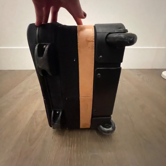 Coach Wheeled Carry-On in Black Canvas with Signature Logo Interior - Picture 6 of 17